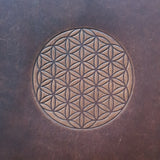 Leather Dice Tray - Flower of Life