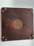 Leather Dice Tray - Flower of Life