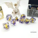 CozyGamer - Bees and Flowers 8 Piece Dice Set