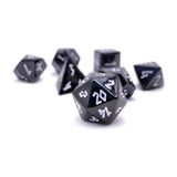 Norse Foundry - Drow Black - 10mm Alloy Mini Polyhedral Dice Set