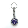Caged d20 Keychain
