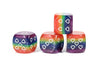 HeartBeat Dice Opaque Pack of 6 Rainbow Pride 16mm D6 Heart Dice