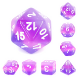 Purple Translucent Layer - 7 piece dice set